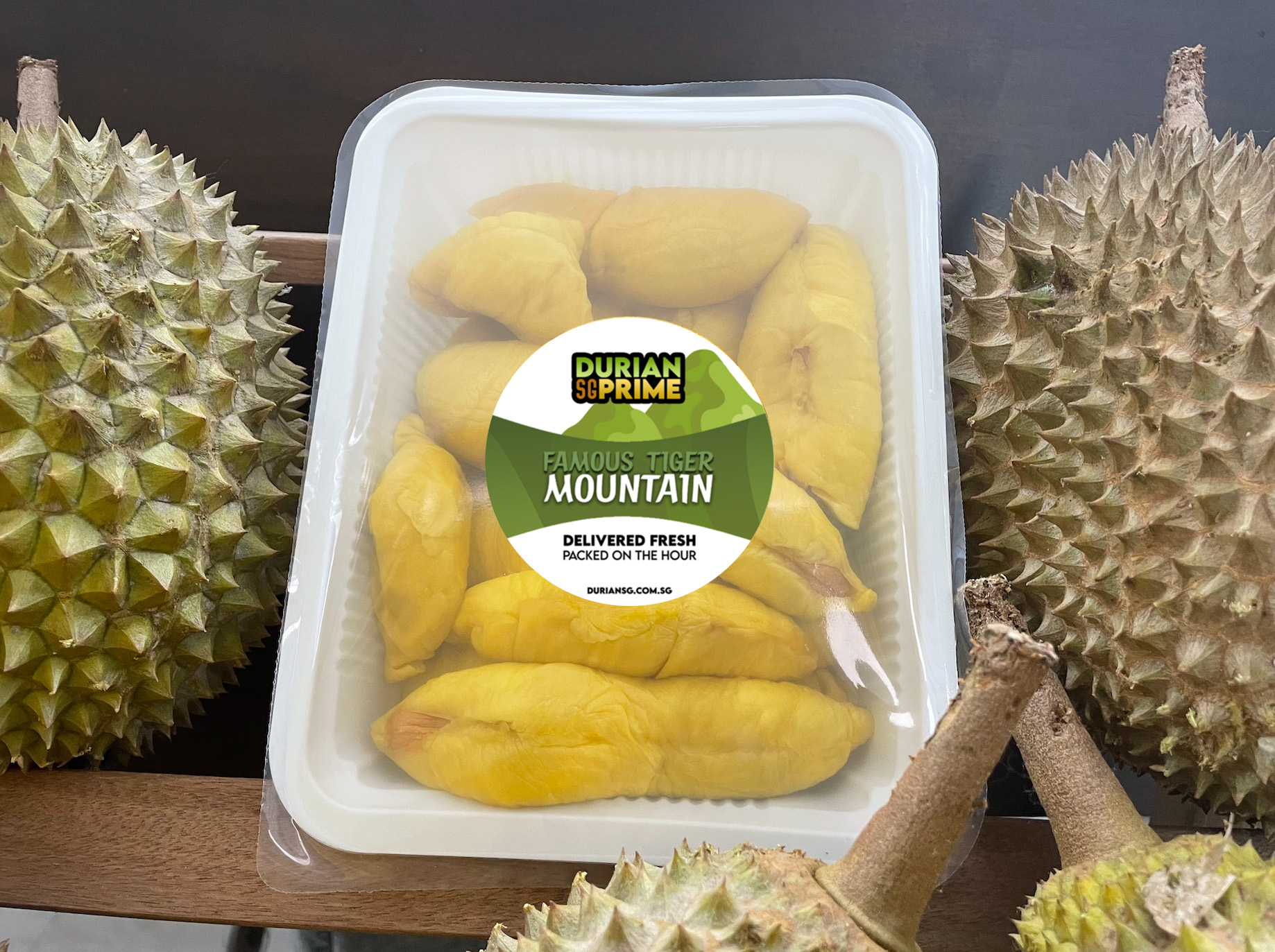 🔥BUNDLE: Freshly Frozen Tiger Black Gold Durian (2 x 800g)